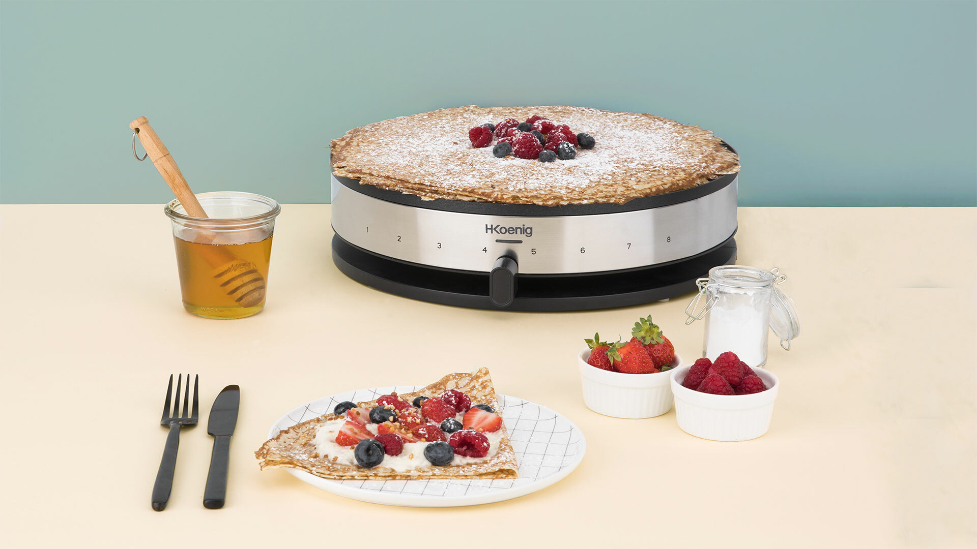 cucina conviviale > crepiere e piastre per waffle : Koenig - IT