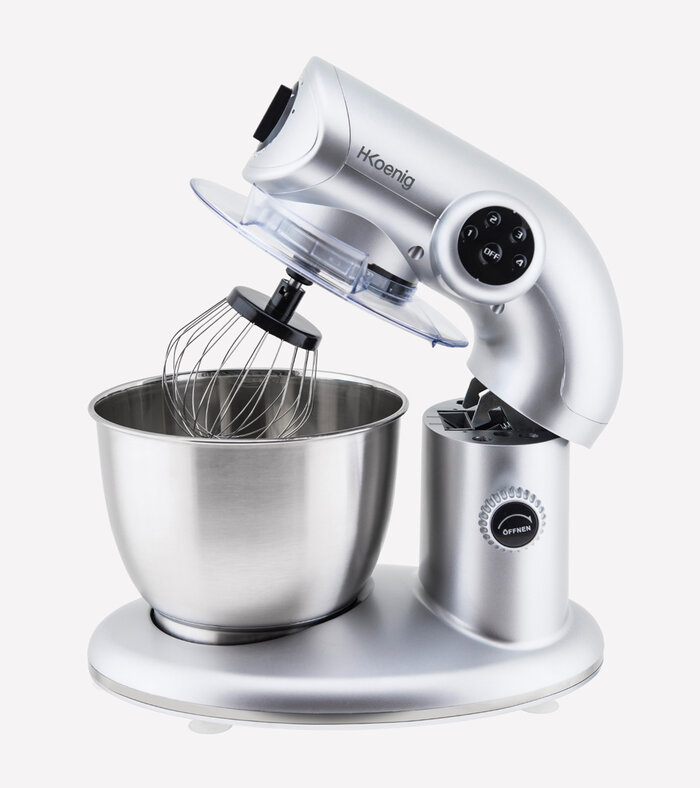 Robot impastatrice multifunzionale color silver
