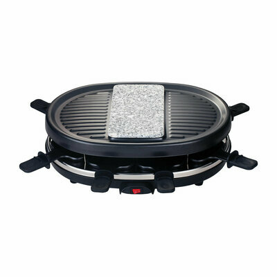 Raclette con grill e pietra in granito - 8 persone 