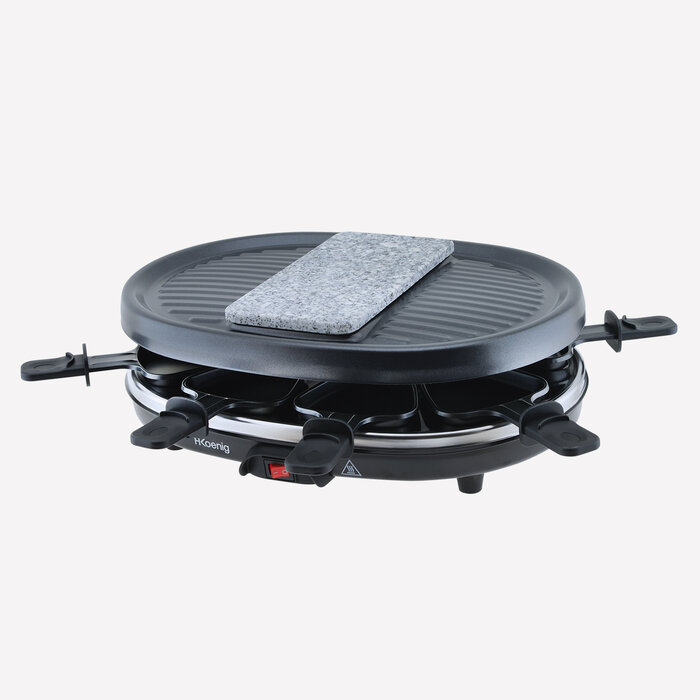 pieghevole Set per raclette con mini raclette Kentop con raschietto e rivestimento antiaderente 18×8,5×5,5 cm Nero 