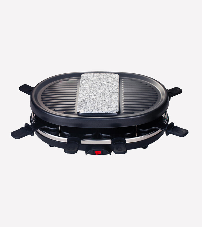 Raclette con grill e pietra in granito - 8 persone 