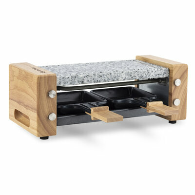 Raclette con grill e pietra in granito - 2 persone