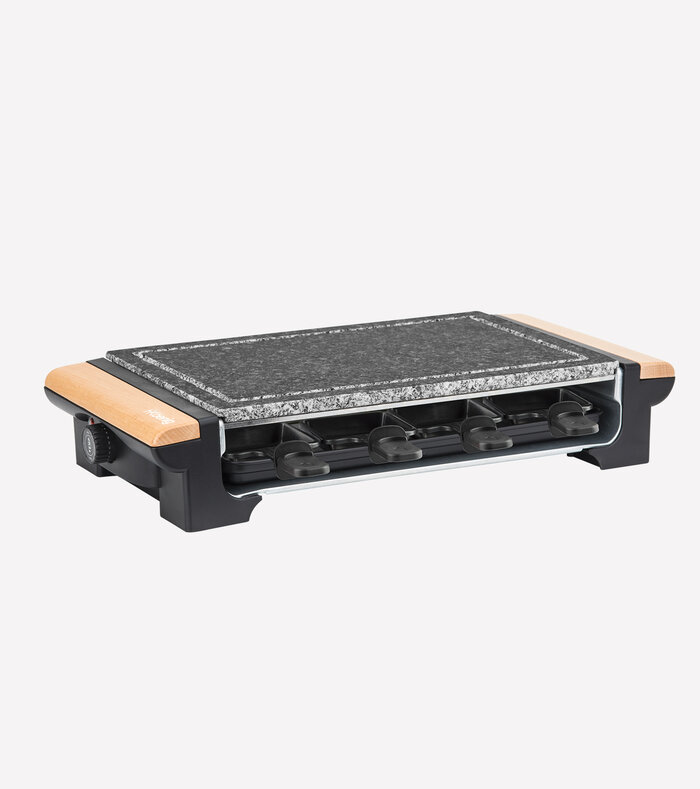 Raclette con piastra in pietra-8 persone