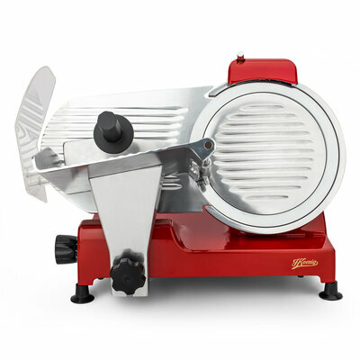 Affettatrice per carne con lama da 250 mm, rossa