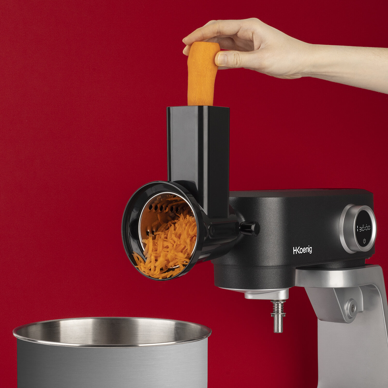 Corpo Grattugia Kenwood AX642 Compatibile Con KMix E Chef – Attacco Twist A Stella, Ricambio Originale Per Planetaria