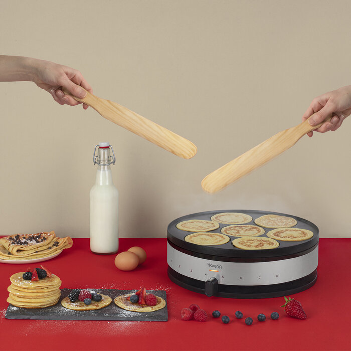 cucina conviviale > crepiere e piastre per waffle > Crepiera con piastra  reversibile : Koenig - IT