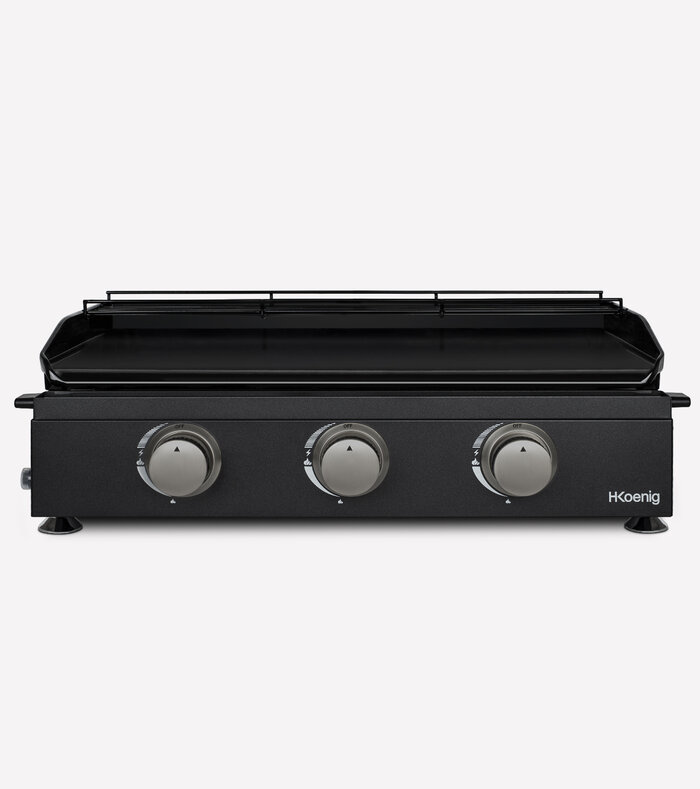 Plancha a gas con 3 bruciatori
