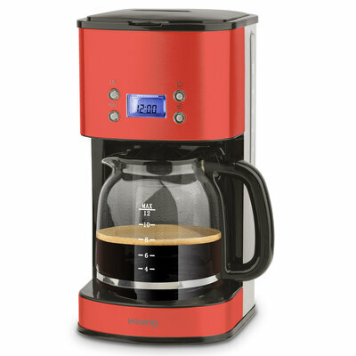 Macchina per caff&eacute; programmabile color rosso