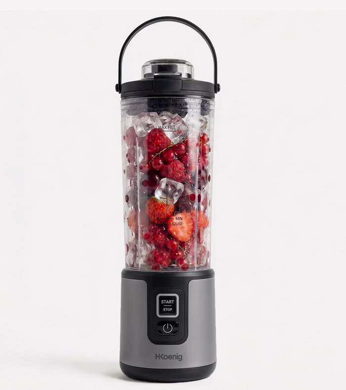 Mini Frullatore Portatile Ricaricabile 470 mL, 110W