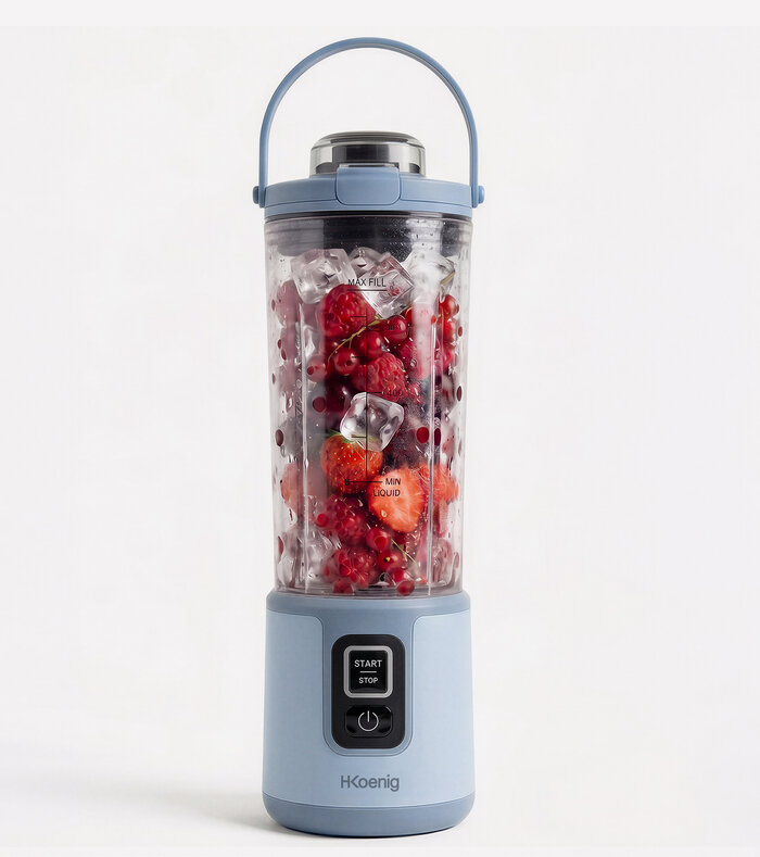 Mini Frullatore Portatile Ricaricabile 470 mL, 110W